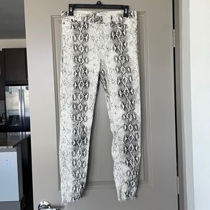 Zara snake print jeans